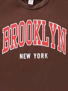 SHEIN 男大童 3 入組字母圖案保暖襯裡運動衫 - 彩色 - 查看 6