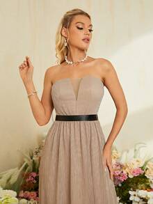 Xù Hoa Sen Long lanh Đầm vũ hội - Hồng - Xem 6