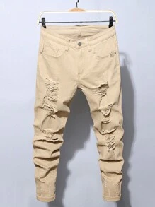 Manfinity LEGND Hombres Jeans desgarro unicolor