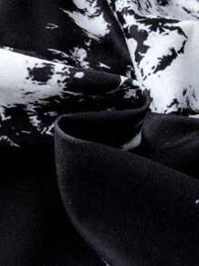 SHEIN 男大童紮染小熊印花套頭衫和運動褲 - 黑色 - 查看 5