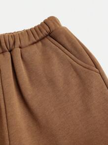 Tween Boy 3pcs Thermal Lined Solid Sweatpants - Multicolor - View 14