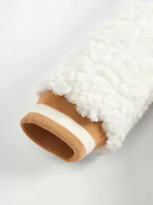 Cozy Pixies سترة الكلية مدرز بالحروف مبطن حراري ولد