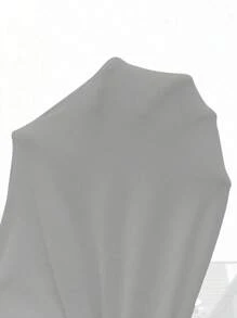 SHEIN Slayr 素色前扭結騎行褲 - 灰色 - 查看 8