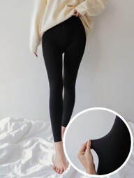 DAZY Leggings térmicos forrados, forrados térmicos de otoño e invierno