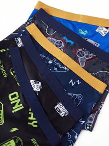 Tween Boy 5pcs Cartoon Graphic Boxer Brief - Multicolor - View 3