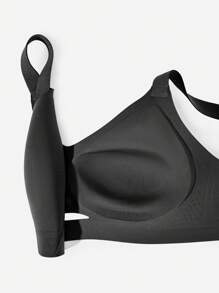 LUVLETTE Dream Curve 2ndSkin Wireless Seamless Cutout Bra - Black - View 4