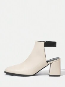 SheIn BIZ Fashionable Boots - White - View 2