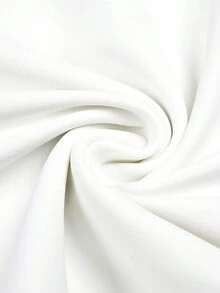 Off Shoulder Split Thigh Ruched Bodycon Dress - White - View 3