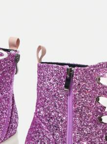 SheIn SXY 1 Pair Of Fashionable Boots - Purple - View 5