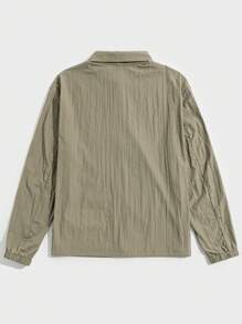 Chillumni 鬆身男士束口拉鍊夾克 - 灰色 - 查看 2