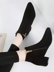 Fall/Winter Fashion Match Cardigan, Women's Fashionable Boots,Boots For Women - Black - View 5