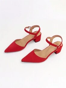 High Heel Shoes - Red - View 5