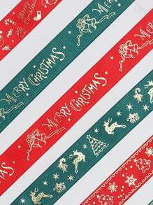 1 Miếng Giáng sinh Ruy băng Đối với Hoa & Trang trí Bánh & Cây , 22m Dài Đỏ/Xanh lục Ruy băng , Ngẫu nhiên Phong cách - Nhiều màu - Xem 2