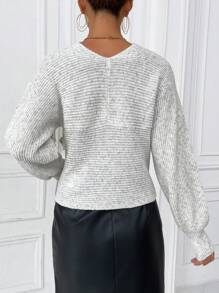 SHEIN Essnce 女士毛衣 - 白色 - 查看 3