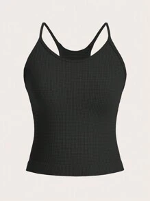 3pcs Solid Sports Cami Top - Multicolor - View 5