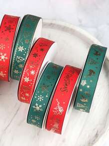 1 Miếng Giáng sinh Ruy băng Đối với Hoa & Trang trí Bánh & Cây , 22m Dài Đỏ/Xanh lục Ruy băng , Ngẫu nhiên Phong cách - Nhiều màu - Xem 1