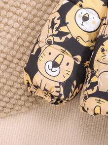 Áo khoác có mũ trùm đầu in hình gấu cho bé trai - Nhiều màu - Xem 3