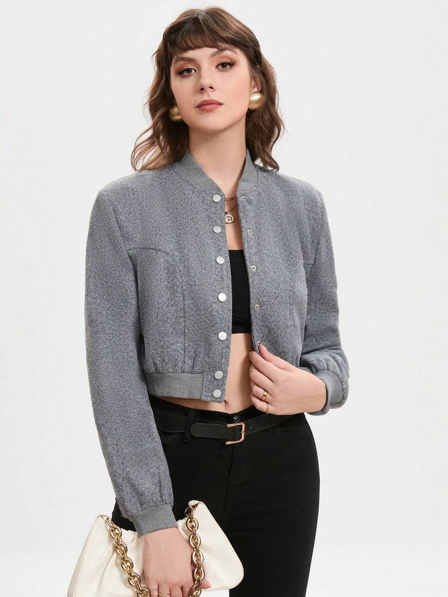 GENKIRA Women Overcoats - Grey - View 1