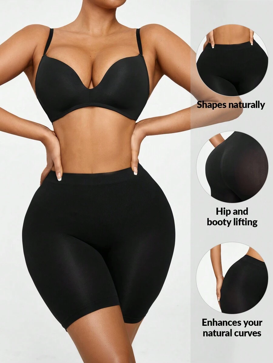 SHAPORA Shorts de fajas de talle alto