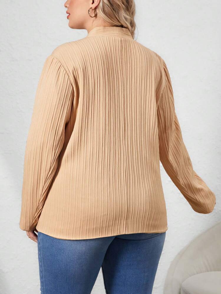 Plus Solid Flap Detail Coat