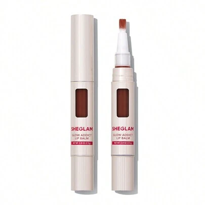 SHEGLAM Glow Addict 潤唇膏-Rocky Road 保濕護唇高光澤唇彩帶刷促銷唇部護理 品牌 美容 化妝 化妝品 適合女性與女孩 完美搭配夏季春季 Y2K 時尚 流行 生日 母親節禮物 假期 派對準備就緒 最佳顏色