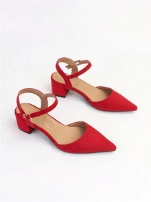 High Heel Shoes - Red - View 3