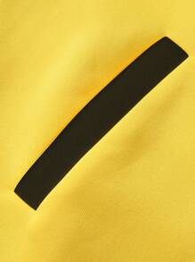 Manfinity LEGND 男士寬鬆字母圖案運動夾克,帶有條紋修飾和散肩設計,無帽款 - 彩色 - 查看 7