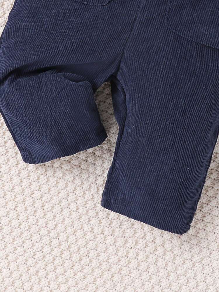 Baby Boy 2 In 1 Sweatshirt & Overall Jumpsuit