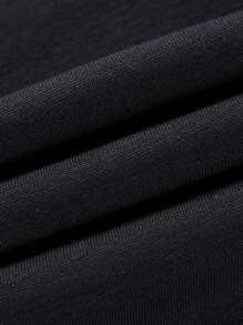 Men Slogan Graphic Tee - Black - View 3