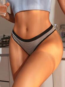 SHEIN 7pack Allover Print Contrast Binding Brief - Multicolor - View 6