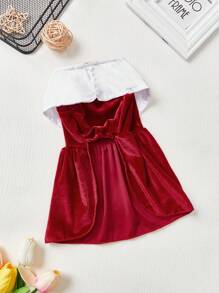 PETSIN 1入組紅色的優雅超大裙擺風格法語寵物洋裝 - 彩色 - 查看 5