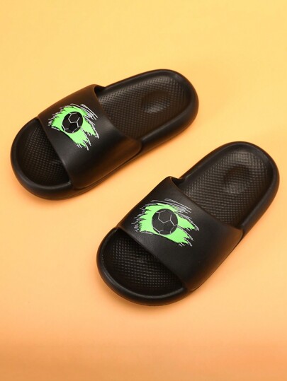 Kids' Foam Slippers EVA Lightweight Non-Slip Soft Bottom Cute Casual Middle & Big Children Home Waterproof Quick Dry Flat Summer Beach Sandals Boys&Girls