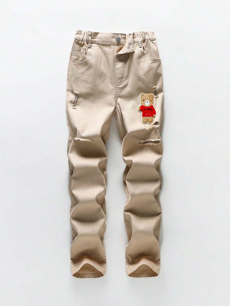 Bé trai tuổi teen Quần jean - Màu Khaki - Xem 1