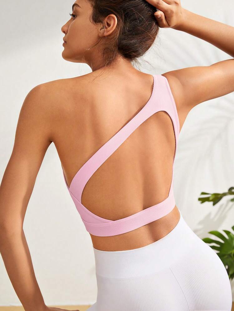 One Shoulder Sports Bra