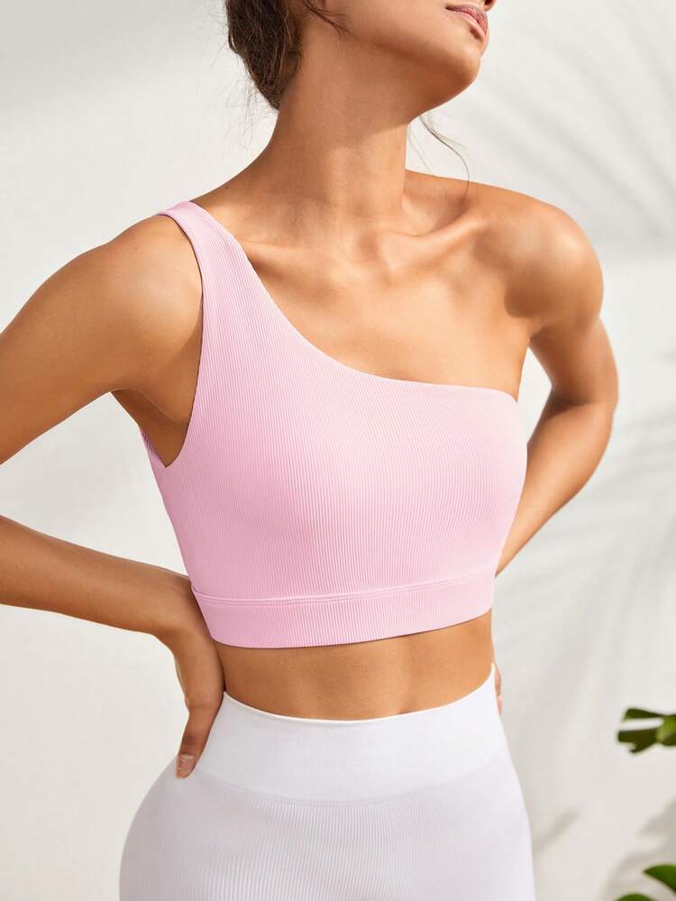 One Shoulder Sports Bra