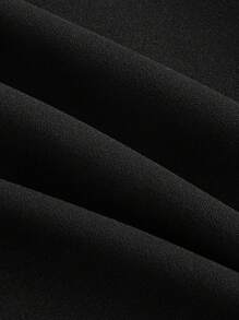 SHEIN MOD Falda con abertura en el muslo con cordones en la parte delantera - Negro - Ver 3