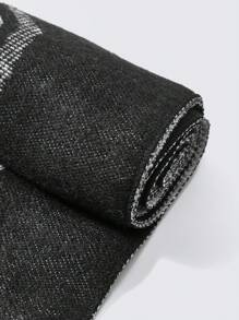 SHEIN 1入組孩子們流蘇濃烈香調圍巾披肩 - 黑色 - 查看 7