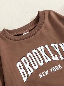 SHEIN 年輕女孩3件套字母圖案保暖衣衫 - 彩色 - 查看 4