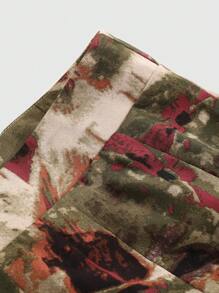 FRIFUL Allover Print Plicated Detail Skirt - Multicolor - View 6