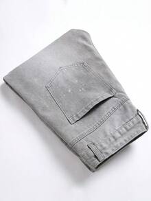 Nam In Sao Quần jean - Màu Xám nhạt - Xem 8