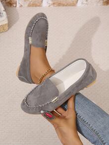 Của phụ nữ Giày phẳng - Màu Xám nhạt - Xem 4