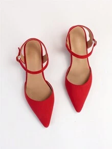 High Heel Shoes - Red - View 2