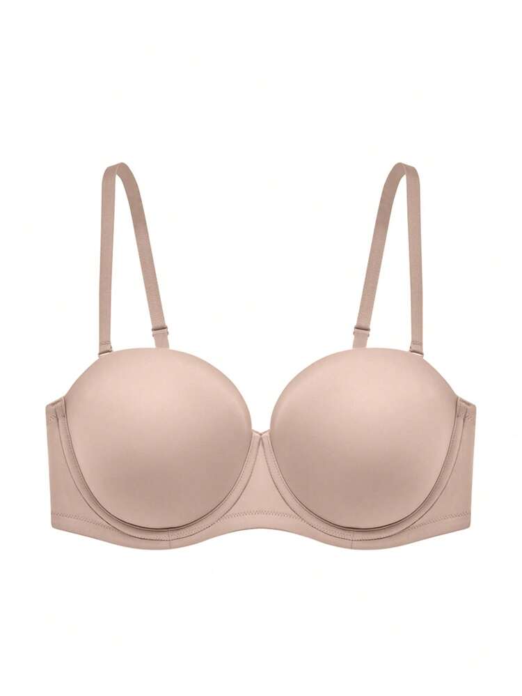 Plus Dream Curve Support + Strapless Push-Up Bra T-Shirt Lingerie As Outerwear Basic Half Wedding Bra
