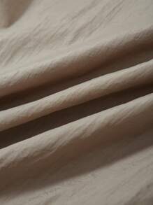 SHEINNeu 带盖口袋腰带绗缝夹棉大衣 - 卡其色 - 查看 7