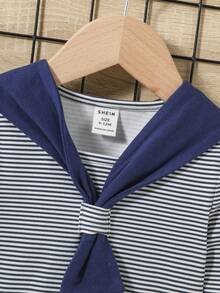 SHEIN Baby Boy Striped Print 2 In 1 Tee - Multicolor - View 10