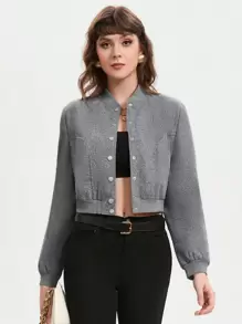 GENKIRA Women Overcoats - Grey - View 6