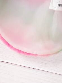 SHEIN Young Girl Tie Dye Open Front Teddy Coat - Multicolor - View 6