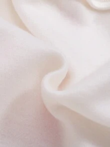 SHEIN Baby Girl Floral & Slogan Graphic Pullover & Flare Leg Pants - White - View 3