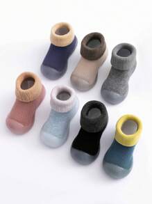 1雙保暖防撞幼兒步行鞋,男女適用 - 淺灰色 - 查看 1