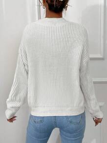 EURMUSE 領落肩毛衣